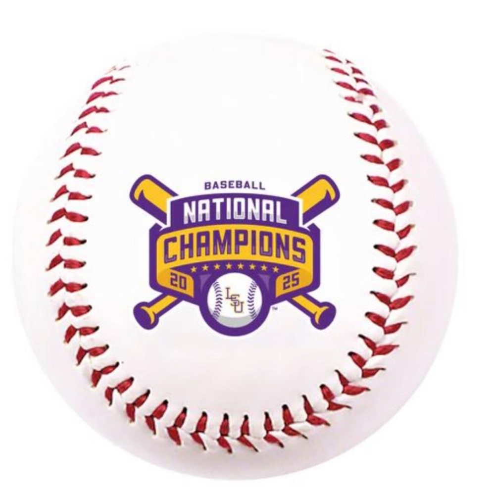 2025 LSU baseball national championship logo baseball